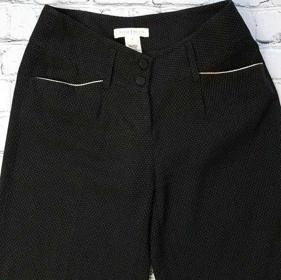 White House Black Market Polka Dot Slacks Sz 0 - Picture 4 of 8